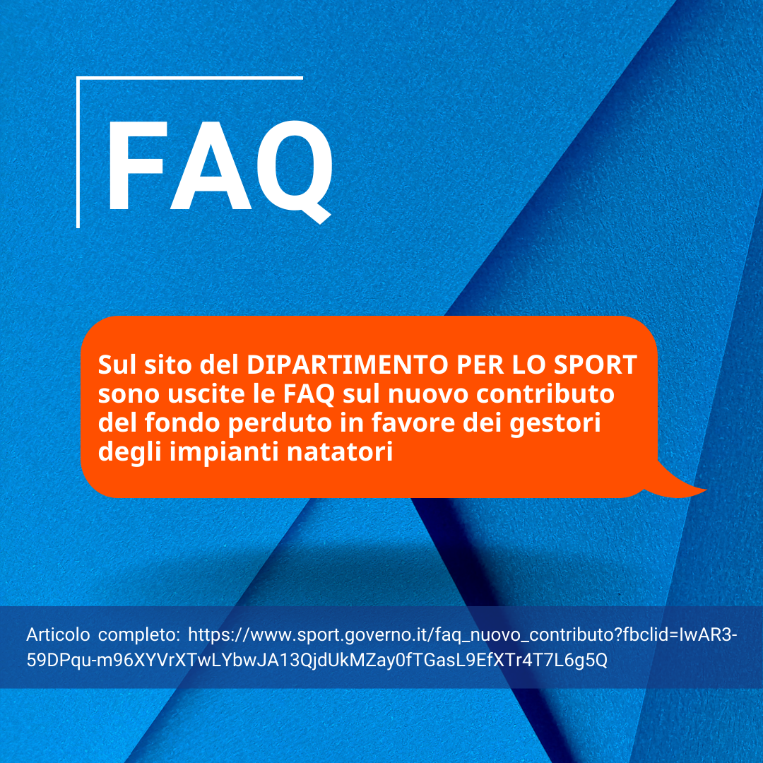 FAQ Al Nuovo Contributo Del Fondo Perduto In Favore Dei Gestori Degli